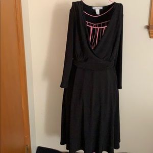 NWT White House Black Market Large Dress With Tie Large